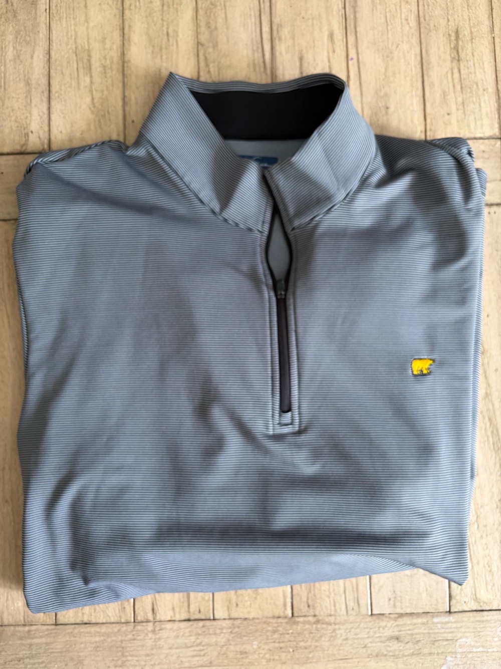 Light Grey Men's Quarter-Zip Performance Pullover Golden Bear Golf